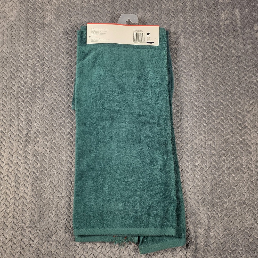 K-Mart Essential Home Christmas Cardinal Bath Towel Set 3 Piece NWT Green - Picture 2 of 11